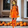 Cosplay Halloween Costume Yellow Mustache and Eyebrows Fake Beard with Glasses,Tangerine Tutu Tangerine Costume Accessories