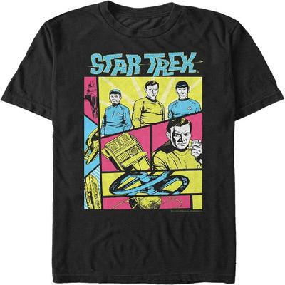 Fifth Sun Herren Star Trek_ The Original Series Retro Charakter-Rahmen T-Shirt