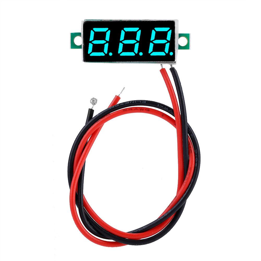 1pc Digital 0.28 LED Display Voltmeter DC Voltage Meter Panel 2.5 30V (Blue)