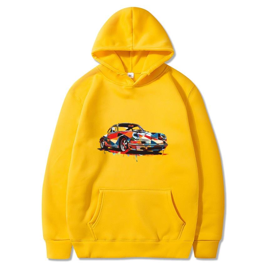 Autumn and winter sports cars, luxury cars, printed hoodies, men's and women's long sleeved streetwear, hip-hop warm hoodies