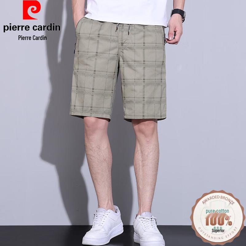 

Pierre Cardin Men s Plaid Cotton Beach Shorts 4XL