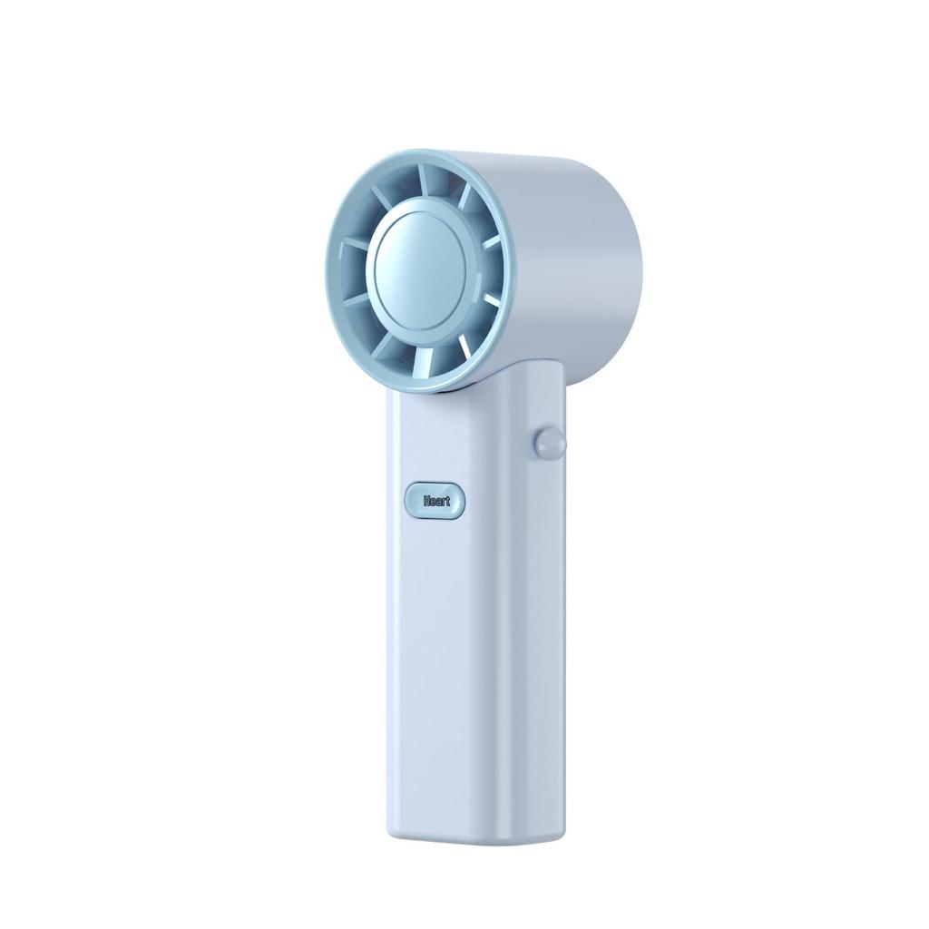 Portable USB Rechargeable Neck-Hanging Foldable Mini Handheld Fan with High-Speed Turbine