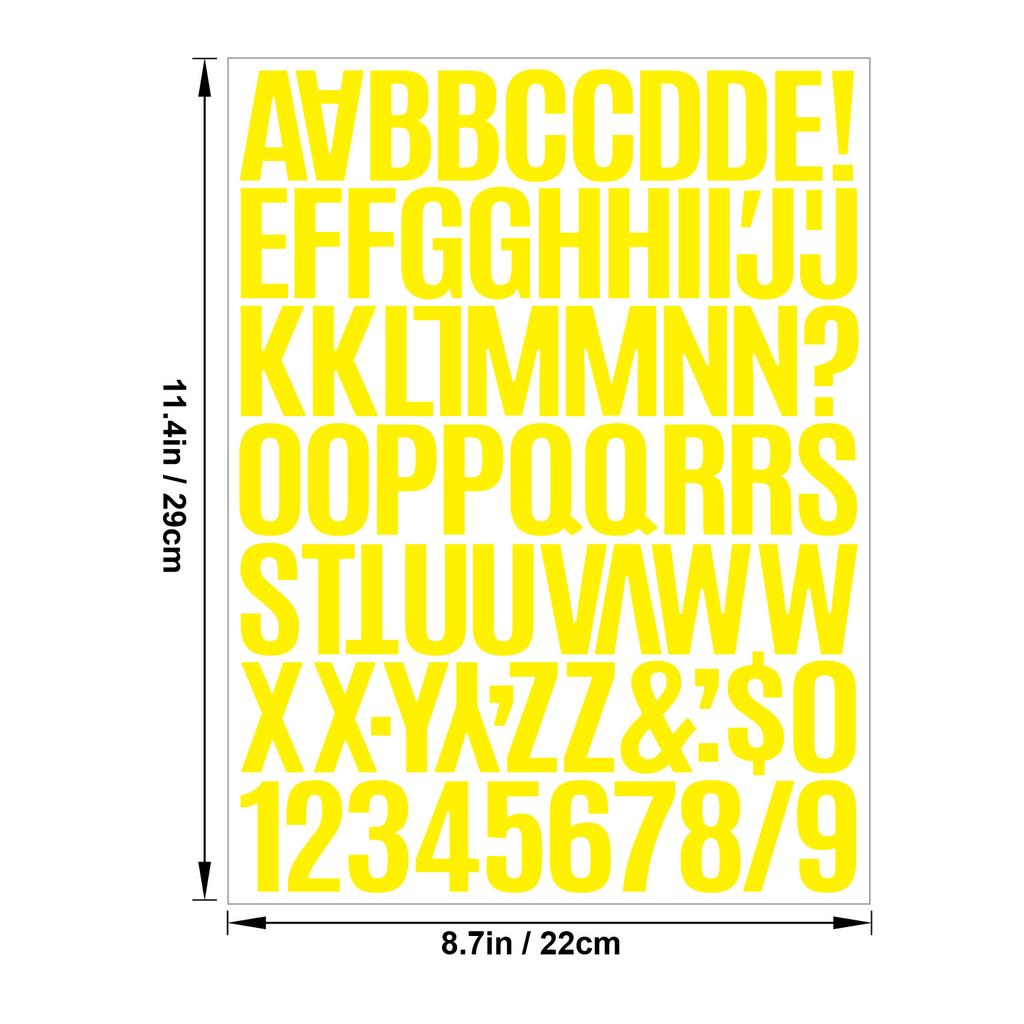 1.5 Inch Vinyl Letter Stickers Self Adhesive for Scrapbooking Card Making Party Decor Craft Supplies