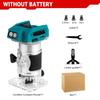 1600W Cordless Wood Router 5 Speeds Brushless Electric Hand Trimmer Portable Woodworking Engraving Slotting Power Tool