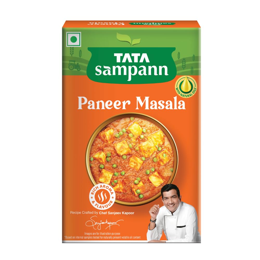 

Tata Sampann Paneer Masala Spice Mix For Rich Aroma And Flavorful Cooking With Natural Oils 100 g Pack For Recipes