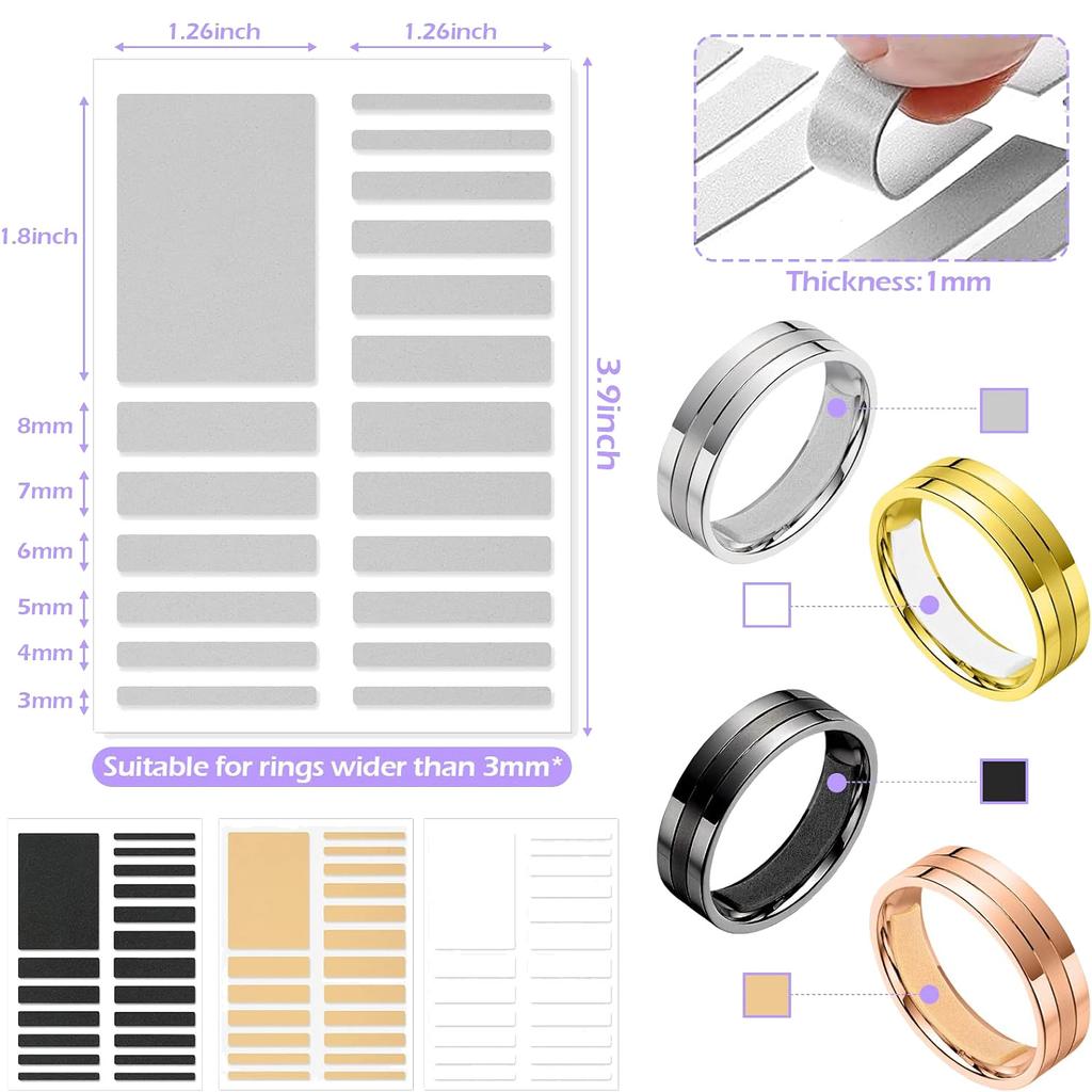 20 piece ring size adjuster ring size measuring tool Ring Sizer Adjuster