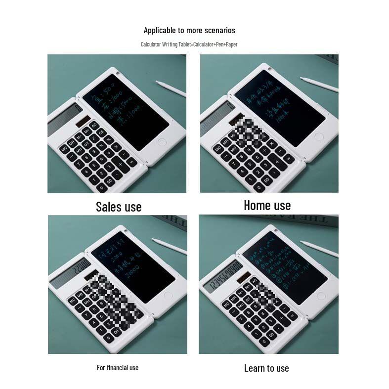 Solar-Powered Scientific Calculator with Handwriting Tablet for Students and Professionals