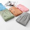 Men's Summer Cotton Ribbed Sport Shorts - Breathable, Solid Color, Plus Size Underwear