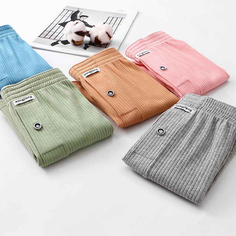 Men's Summer Cotton Ribbed Sport Shorts - Breathable, Solid Color, Plus Size Underwear