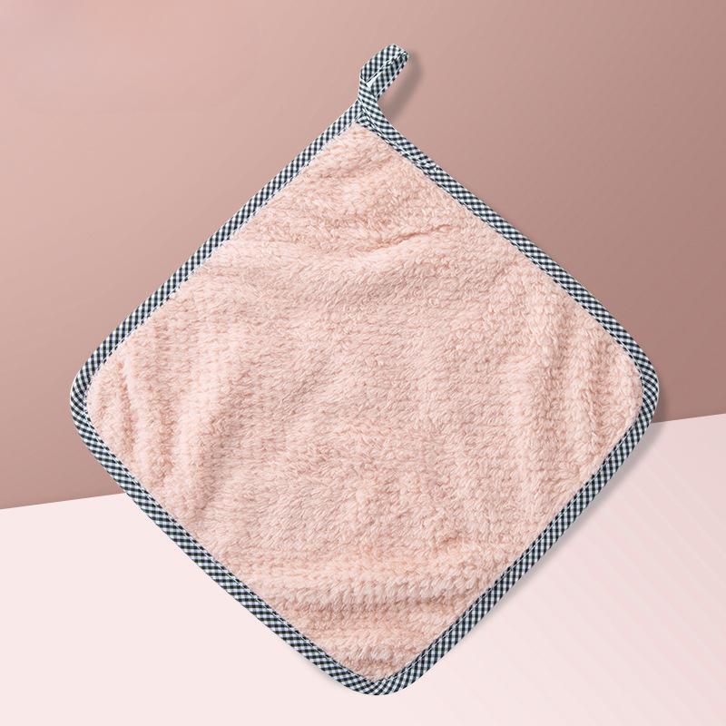 Wall-mounted Coral Velvet Hand Towels Cleaning ClothsDishclothsKitchen Cleaning Cloths Household Non-shedding Absorbent Wipes
