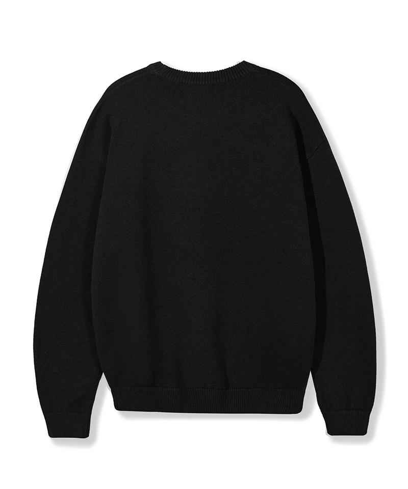 NODU Maple Basic Round Knit [Black]