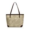 Fashion and leisure large-capacity tote bag women's new texture contrasting color splicing portable commuter bag shoulder bag