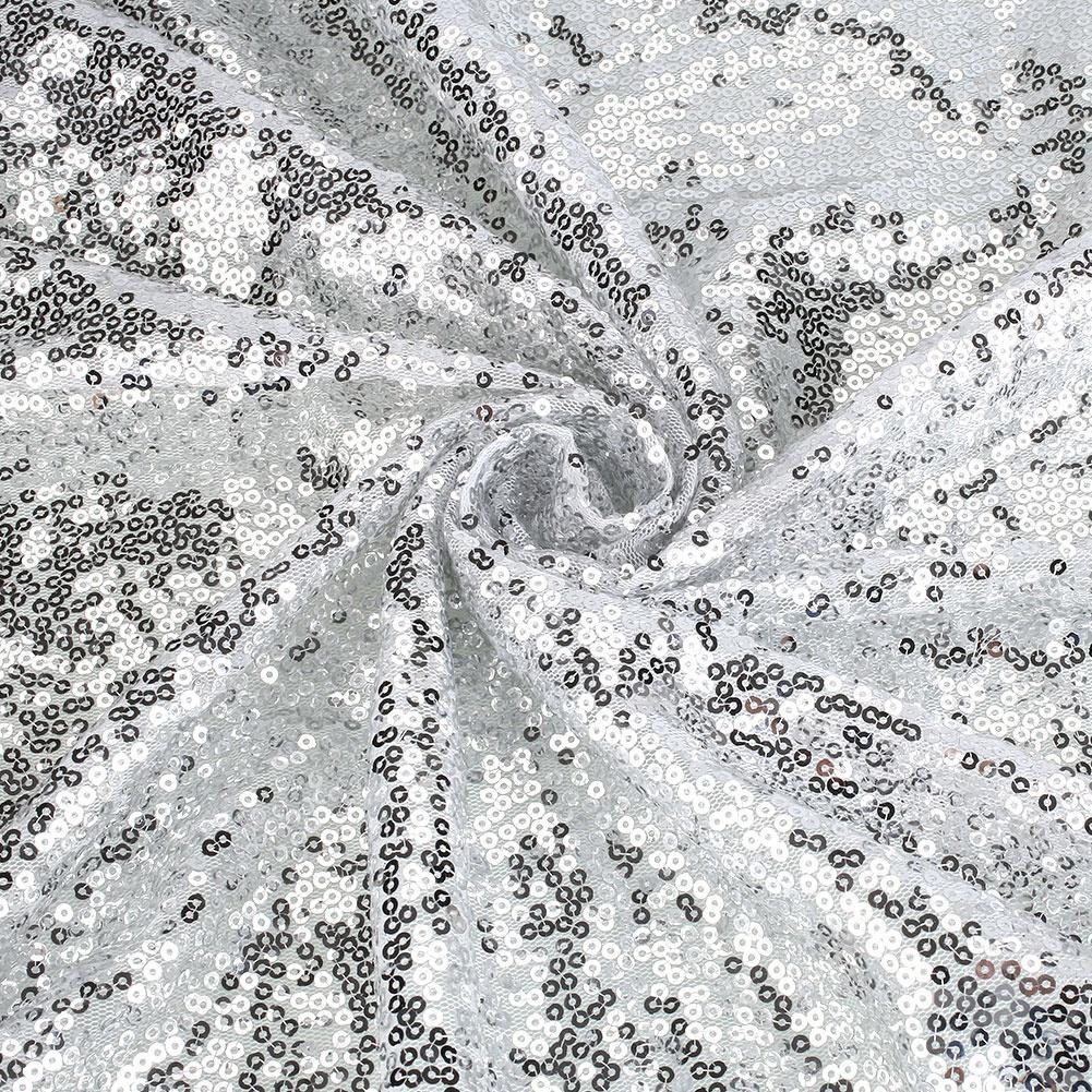 Sequin Tablecloth Sparkle Sequin Table Cover Linens Overlay Runners for Wedding Birthday Party Baby Shower Banquet Glitter Rectangle Tablecloth
