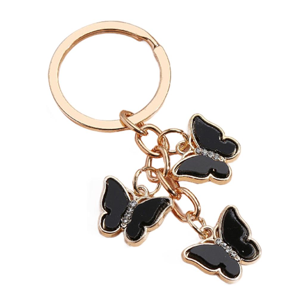 Butterfly Keychain Pendant Charms Car Keyring Hanging Ornament Party Favor for Handbag Purses Bag Wallet Decorations