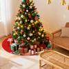 Kleiner Weihnachtsbaumrock 35 Zoll Winter Rot Innen Außen Dekoration Weihnachtsbaumteppich Basisabdeckung Für Neujahr Zuhause Wohnheim Wohnung Schlafzimmer