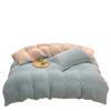 Class A Maternal Infant Grade Milk Fleece 4-Pcs Set, Warm Thickened Coral Fleece Fleece Bed Sheet, Bed Hat, Quilt Cover 3-Pcs Set