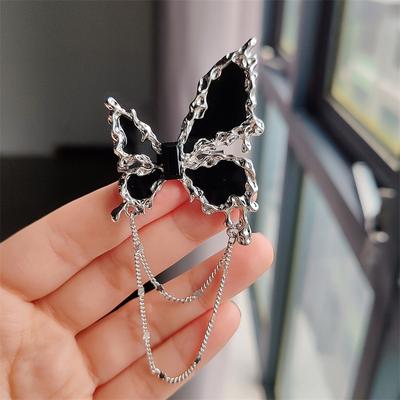 Black Butterfly Suit Pin Accessories Corsage Female Design Sense Niche Exquisite High Sense Cold Wind Brooch
