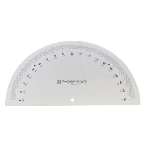Niigata Seiki SK Protractor, Made in Japan, No. 192-300, Silver Finish, PRT192-300S