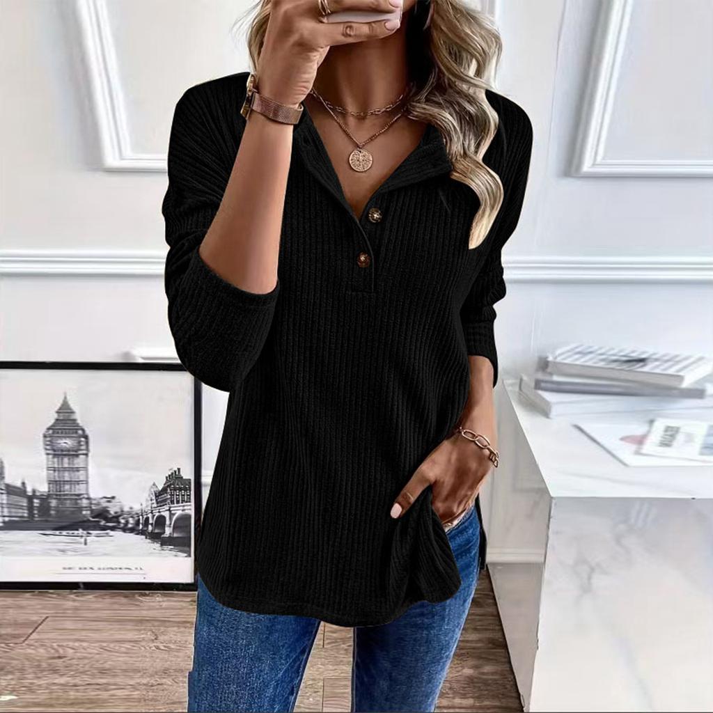 Damen Übergröße Lässiges Sweatshirt Locker Gestricktes Oberteil