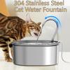 3L Smart Cat Water Fountain 304 Stainless Steel Wireless Sensor Dogs Cats Water Dispenser Auto Puppy Drinker Pets Drinking Bowl