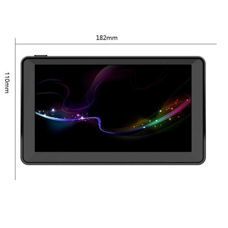 Car GPS Navigation System 7 Inch With Sunvisor 256 16GB Truck Sat Navigator FM Transmitter Free Maps