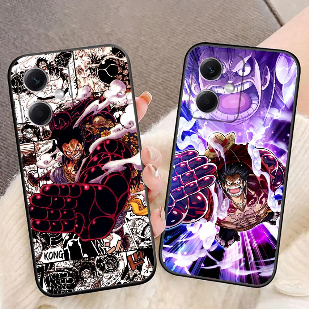 One Piece Monkey D Luffy Nina Phone Case For Redmi Note 15 14 13 12 12S 11 11T 11S 10 9T 9 Pro Case Funda DIY Shell Capa Cover