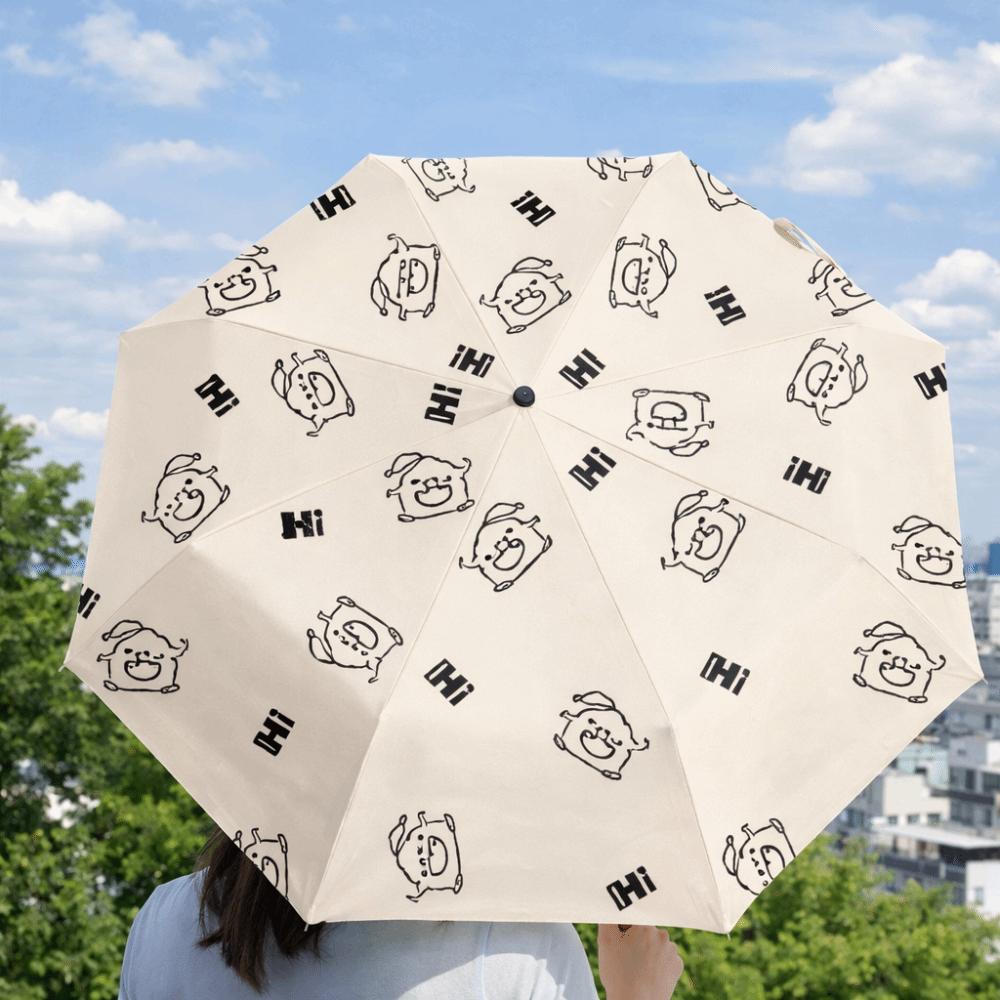 Fully Automatic UV Protection Umbrella Cartoon Pattern Sun Protection Umbrella  Travel
