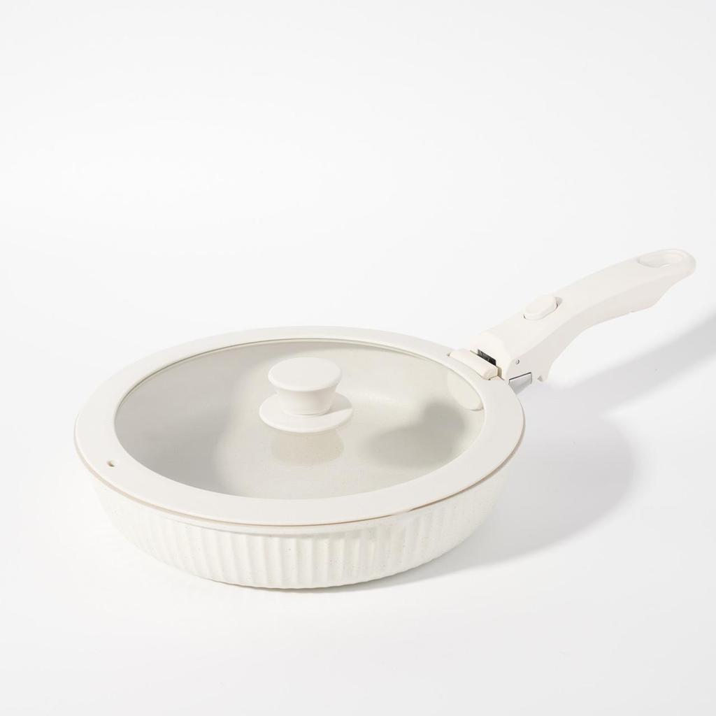 16-Piece Non-Stick Cookware Set with Detachable Handles