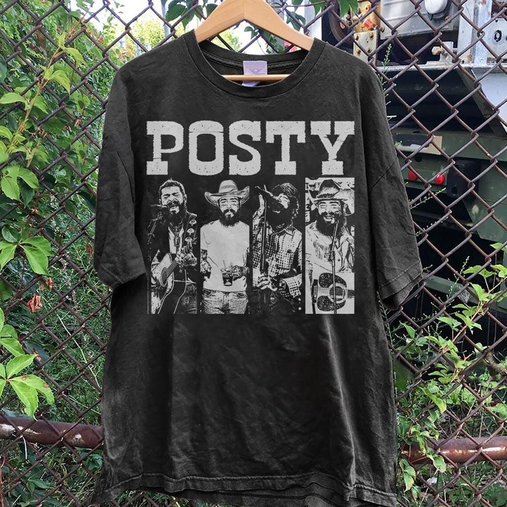 

Post Malone Vintage Tour 2025 Music Shirt All size S-4XL Unisex T-Shirt M