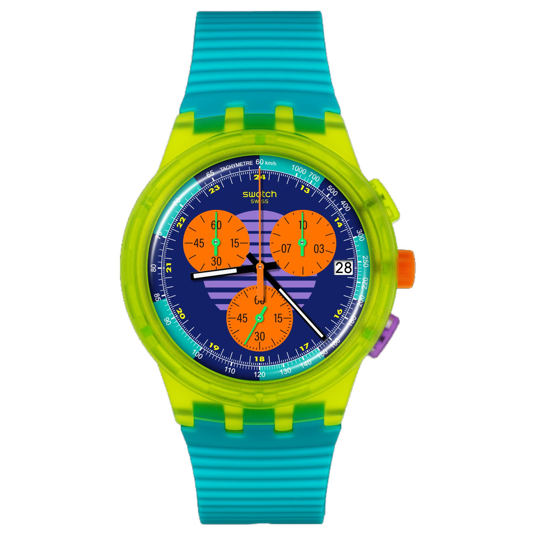 SWATCH Unisex Purple Watch SUSJ404 SUSJ404 Purple Watch Dial