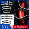 Car Sticker 1set Car Goods Brake Caliper Badge Sticker Decoration Sticker Decal For Mercedes Benz B/C/E/S Class A Class C200L GL