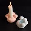 Flexible Silicone Mold for Candle Holder Cats Claw/Bubble Candlestick Ornament Mould Decorative Resin Mold for Handicraft