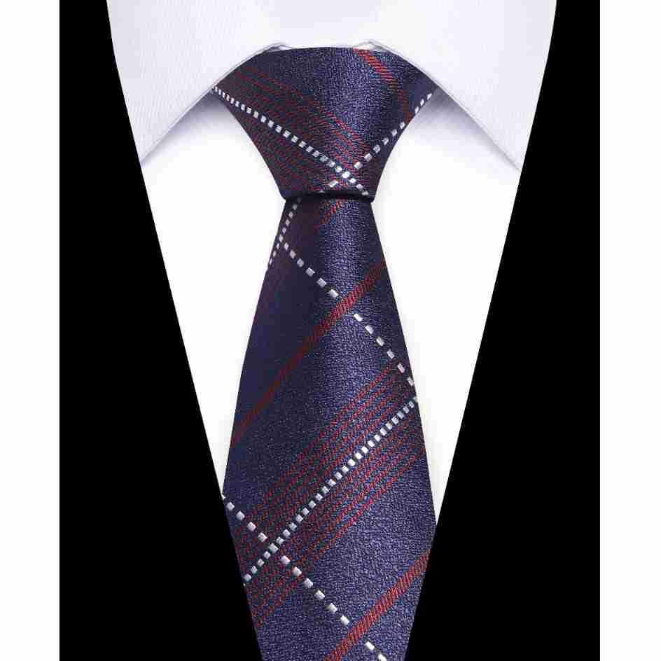 Elegant European & American Men's 8CM Hand-tied Silk Polyester Tie - Casual Business Style