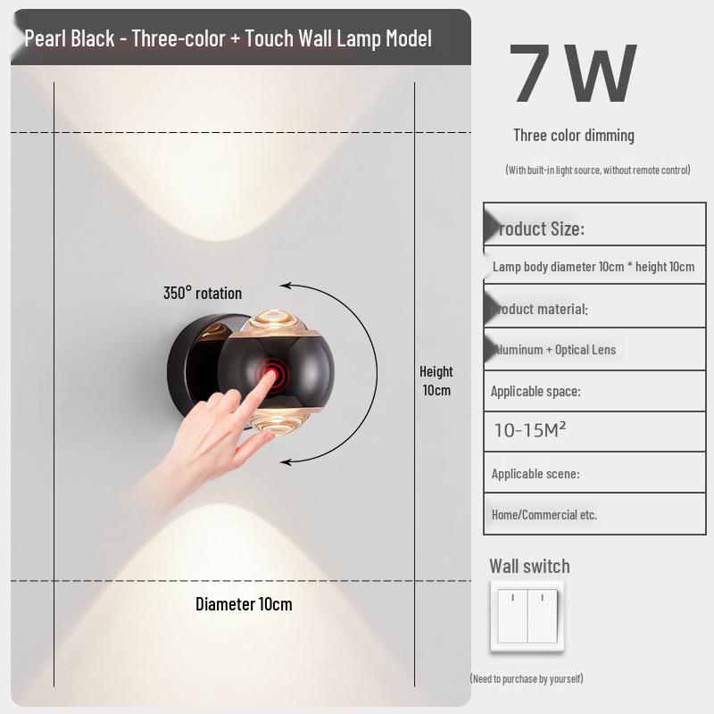 Modern Cream-Style Wall Lamp for Bedroom and Living Room