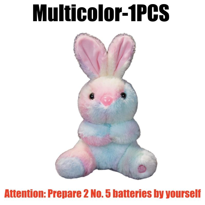 

25CM Glow In The Dark White Rabbit Plush Toy Pink Bunny Stuffed Animal Night Light Bedtime Companion For Kids Gift