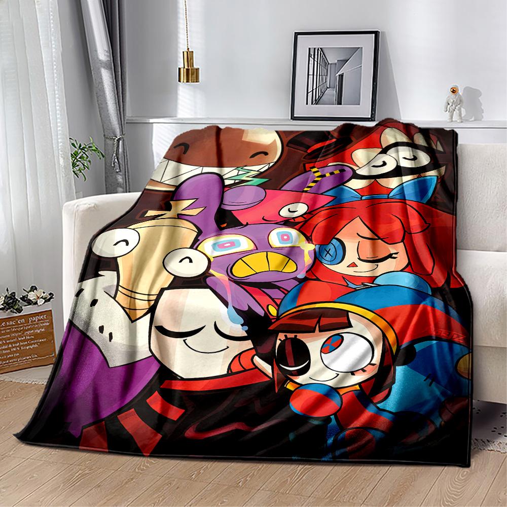 Digital Circus Blanket Warmthful Decor Perfect for Bedding Bed Office for All Occasions Stylish Decor Best Holiday Gift for Friends Family