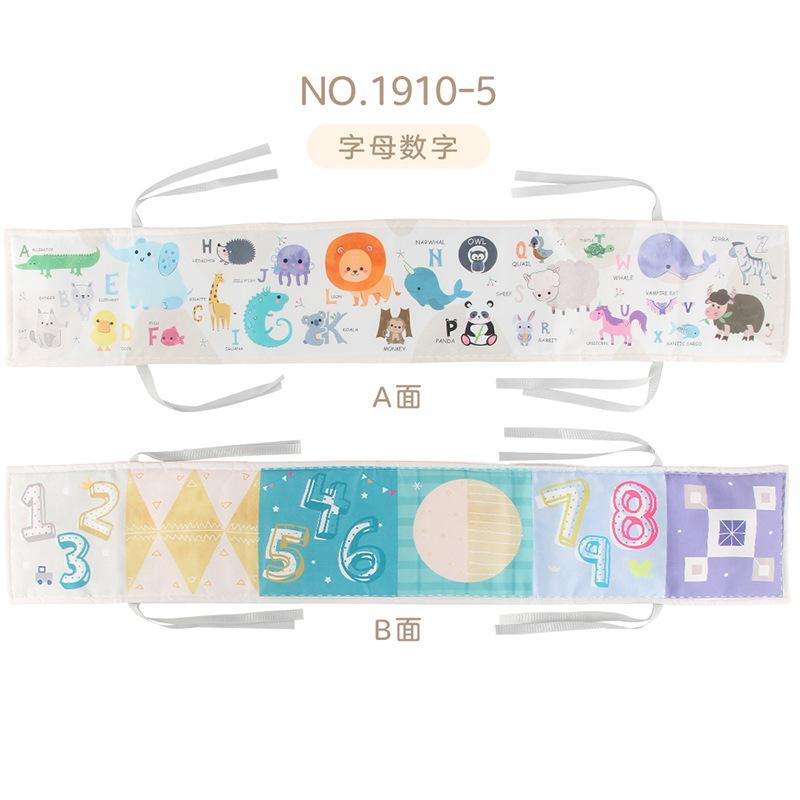 

Children S Early Education Color Double-Sided Bed Circumference Cloth Book Pendant Animal English Cognition Baby Lathe Baby Cloth Book Toy
