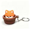 3D-gedruckter Fidget Clicker Schlüsselanhänger Knopfdrücker Tastatur Fidgets Schlüsselanhänger Cartoon-Tiere