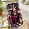 Phone Case: 2D Flat, Suitable for iPhone 18 17 16 15 14 13 12 Pro, Rock Girl Style, Perfect Holiday Gift for Christmas and Halloween