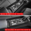 for Toyota PRIUS 60 Series 2023 2024 ABS black rear row seat center water cup holder decoration frame Cover interior Accessories
