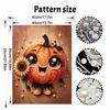 Cute Pumpkin Sunflower Frameless Pearl Painting Kit 3D Bead Canvas Art Romantic Home Wall Decor Craft Handmade Creative Seasonal Decor Gift