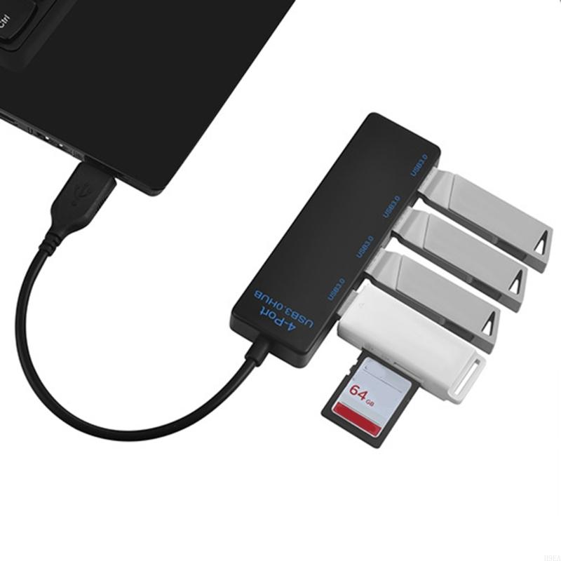 Versatility 4Port USB3.0 Hub USB Splitter for Computers and TVs for Office Study Entertainment Use Highly Speed USB Hub
