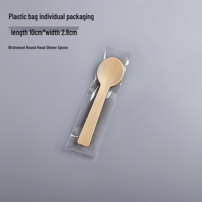 Disposable Wooden Dessert Spoon