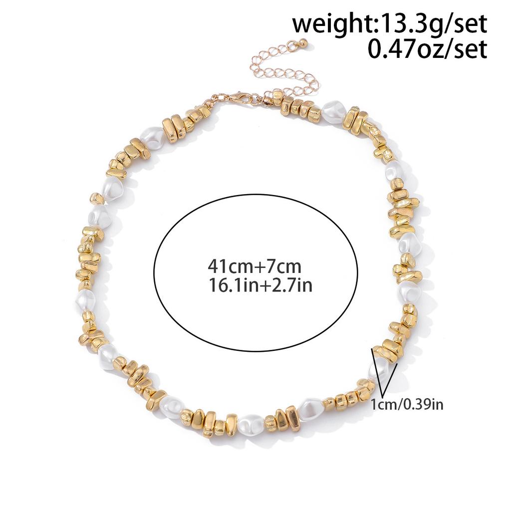Irregular Beaded Choker Collar Collarbone Chain Female, Simple Ins Star Cross Fringed Collar