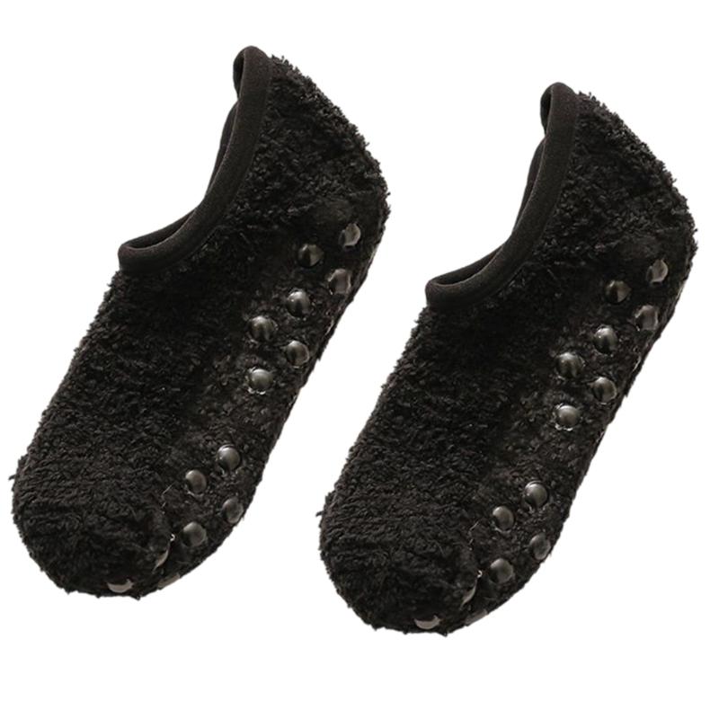 Grip Fuzzy Socks for Women Thick Warm Slipper Socks Soft Fuzzy Hospital Socks with Grip Soft Home Sleeping Socks