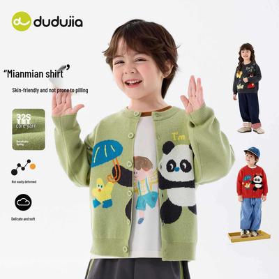 Dudu Family Kinder Frühlingspullover - Jungen Strickwaren & Mädchen Langarmtop