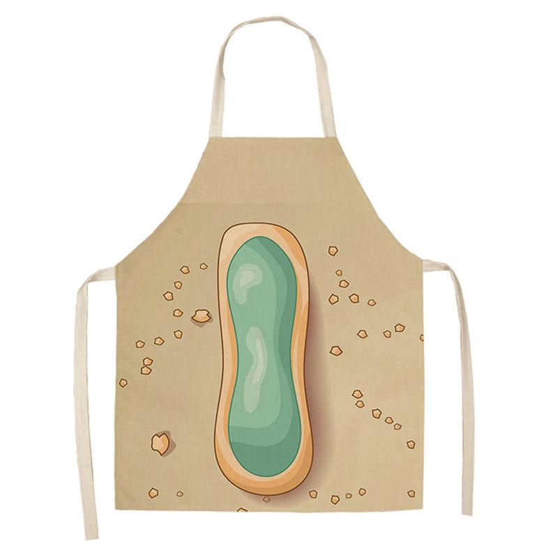 Avental de cozinha com estampa de alfabeto, avental sem mangas de linho para crianças, para cozinhar, churrasco, ferramentas de limpeza doméstica, 47x38cm, 68x55cm
