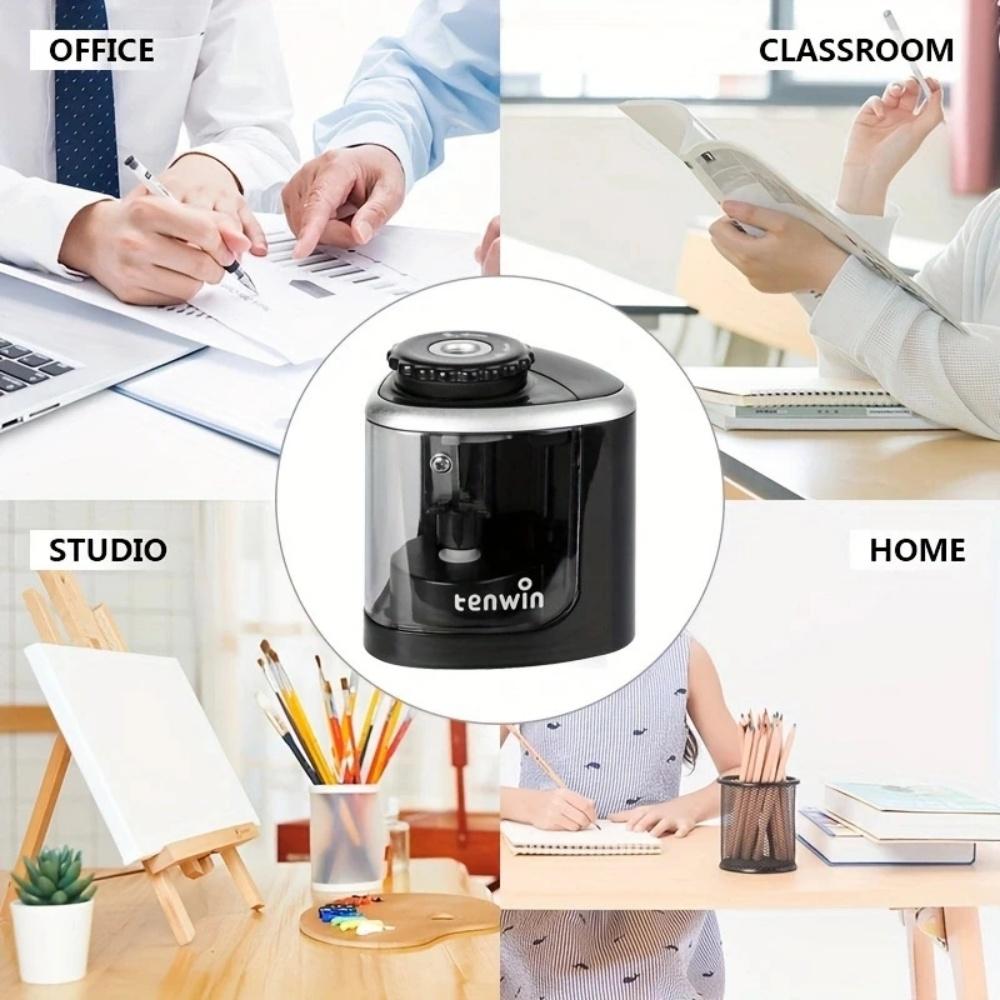 Portable Electric Pencil Sharpeners for Kids Blade to Fast Sharpen Suitable for Classroom Office School Pencil Sharpener