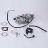 188F Generator Carburetor Assembly, Metal Service Part with Visible Mounting Openings and Hose Connections for Equipment Maintenance