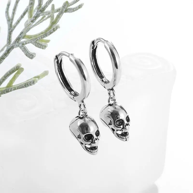 Fashion Personality Exquisite Luxury Red Crystal Stone Pendant Earrings Horror Ladies Gothic Vampire Bat Earrings Halloween Gift